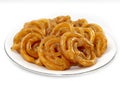 Crispy Sweet Jalebi, Jilapi, zulbia, mushabak or zalabia. popular in Bangladesh, India and other Asian