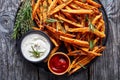 Crispy Sweet Potato Fries on a plate