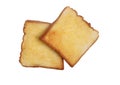 Crispy Toasted Bread with Butter and Sugar Royalty Free Stock Photo