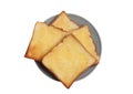 Crispy Toasted Bread with Butter and Sugar Royalty Free Stock Photo