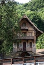 characteristic mountain house built in wood from the nearby woods