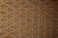 Crist pattern on leather background