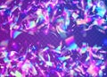 Cristal Background. Fiesta Foil. Holographic Glitter. Blue Disco Royalty Free Stock Photo
