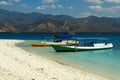 Cristal Clear Water with boat 17 Islands Riung Flores Indonesia Royalty Free Stock Photo