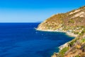 Sea in the Elba island near Chiessi, Italy Royalty Free Stock Photo