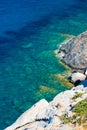 Sea in the Elba island near Chiessi, Italy Royalty Free Stock Photo