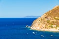 Sea in the Elba island near Chiessi, Italy Royalty Free Stock Photo