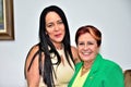 Cristiane Freitas with state deputy Edna Macedo at the ceremony for receiving the title of citizen of TarcÃÂ­sio Freitas