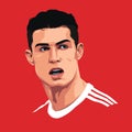 Illustration of Cristiano Ronaldo, Vector Potrait