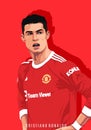 Illustration of Cristiano Ronaldo, for Wallpaper l, Poster, etc