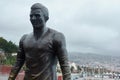 Cristiano Ronaldo statue in Funchal, Madeira in front of CR7 museum, in Portugal