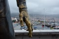 Cristiano Ronaldo statue in Funchal, Madeira in front of CR7 museum