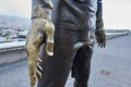 Cristiano Ronaldo statue in Funchal, Madeira in front of CR7 museum, Portugal