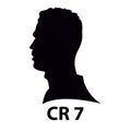 Cristiano Ronaldo vector silhouette, the illustration can be used for, magazine, news, web, collection, and more