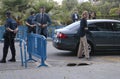 Cristina and inaki urdangarin arriving to court in mallorca wide