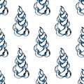 Cristmas tree background. . Seamless pattern