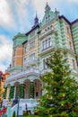 Christmas decoration palatial building Karlovy Vary Czechia