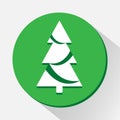 Cristmas tree icon great for any use. Vector EPS10. Royalty Free Stock Photo