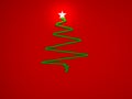 Cristmas tree with star Royalty Free Stock Photo