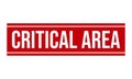 Critical Area Rubber Grunge Stamp Seal Vector Illustration Royalty Free Stock Photo