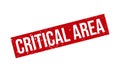 Critical Area Rubber Grunge Stamp Seal Vector Illustration Royalty Free Stock Photo