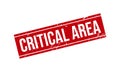 Critical Area Rubber Grunge Stamp Seal Vector Illustration Royalty Free Stock Photo