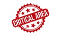 Critical Area Rubber Grunge Stamp Seal Vector Illustration Royalty Free Stock Photo