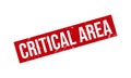 Critical Area Rubber Grunge Stamp Seal Vector Illustration Royalty Free Stock Photo