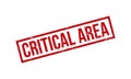 Critical Area Rubber Grunge Stamp Seal Vector Illustration Royalty Free Stock Photo