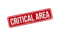 Critical Area Rubber Grunge Stamp Seal Vector Illustration Royalty Free Stock Photo