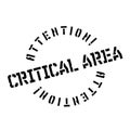 Critical Area rubber stamp