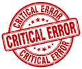 critical error red stamp Royalty Free Stock Photo