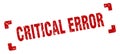 critical error stamp Royalty Free Stock Photo