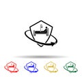 Critical illness insurance multi color style icon. Simple glyph, flat of insurance icons for ui and ux, website or mobile