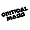 Critical Mass stamp on white Royalty Free Stock Photo