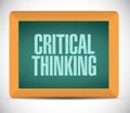 critical thinking board sign illustration Royalty Free Stock Photo