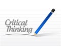 critical thinking message sign Royalty Free Stock Photo