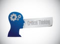 critical thinking mind illustration design