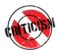 Criticism rubber stamp