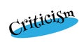 Criticism rubber stamp