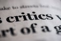 Critics Royalty Free Stock Photo