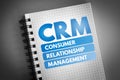 CRM - Consumer Relationship Management Royalty Free Stock Photo