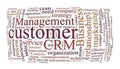 Crm customer relations management Royalty Free Stock Photo