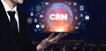 CRM Customer Relationship Management for business sales marketing system concept