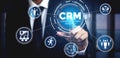 CRM Customer Relationship Management for business sales marketing system concept