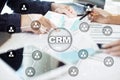 CRM. Customer relationship management concept. Customer service and relationship. Royalty Free Stock Photo