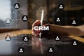 CRM. Customer relationship management concept. Customer service and relationship. Royalty Free Stock Photo