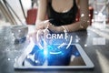 CRM. Customer relationship management concept. Customer service and relationship. Royalty Free Stock Photo