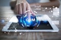 CRM. Customer relationship management concept. Customer service and relationship. Royalty Free Stock Photo