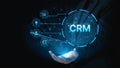 CRM Customer Relationship Management Platform with Data Analytic User Tool Elide Royalty Free Stock Photo